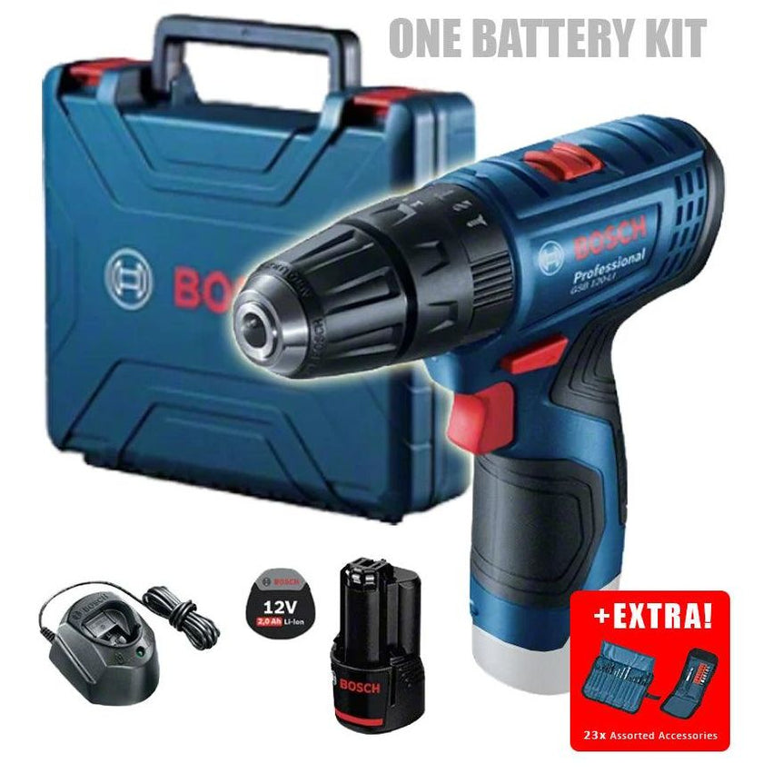 Bosch GSB 120 LI Cordless Impact Drill - Driver (One Battery Kit) 12V [Kit]
