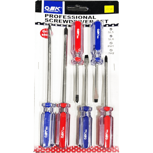 OSK 107-6KIT 6pcs Screwdriver Set 3",4" & 6" - KHM Megatools Corp.