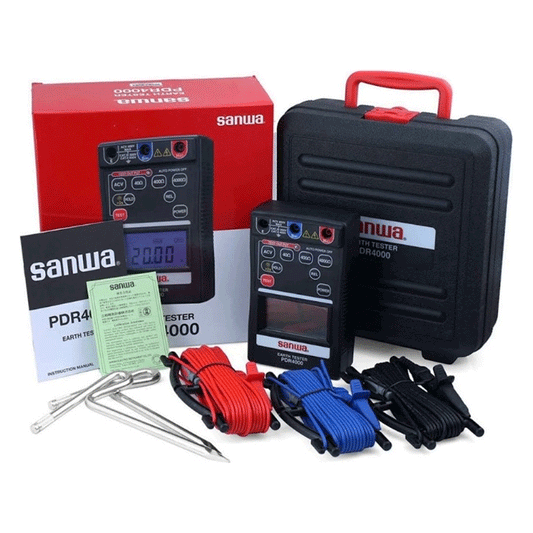 Sanwa PDR4000 Digital Earth Tester [40Ω, 400Ω, 4000Ω] | Sanwa by KHM Megatools Corp.