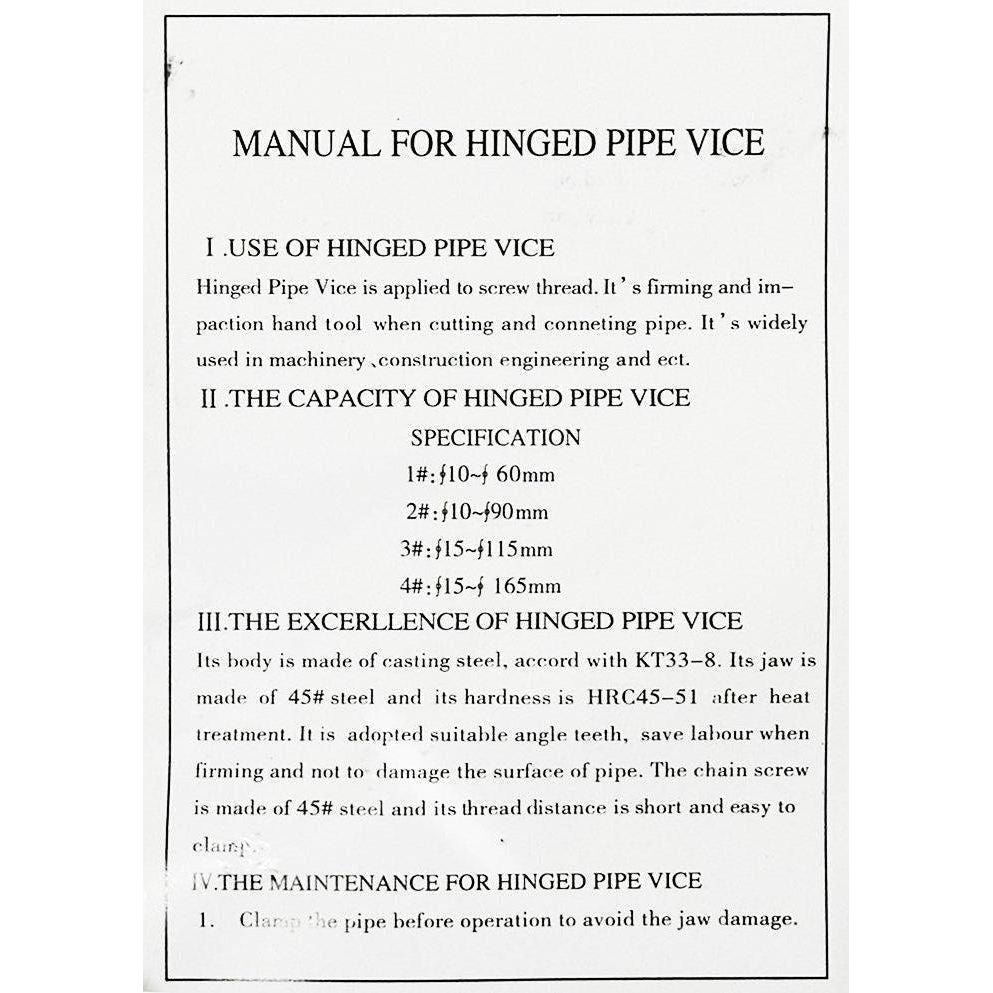 Butterfly Pipe Vise / Yoke Vise - KHM Megatools Corp.