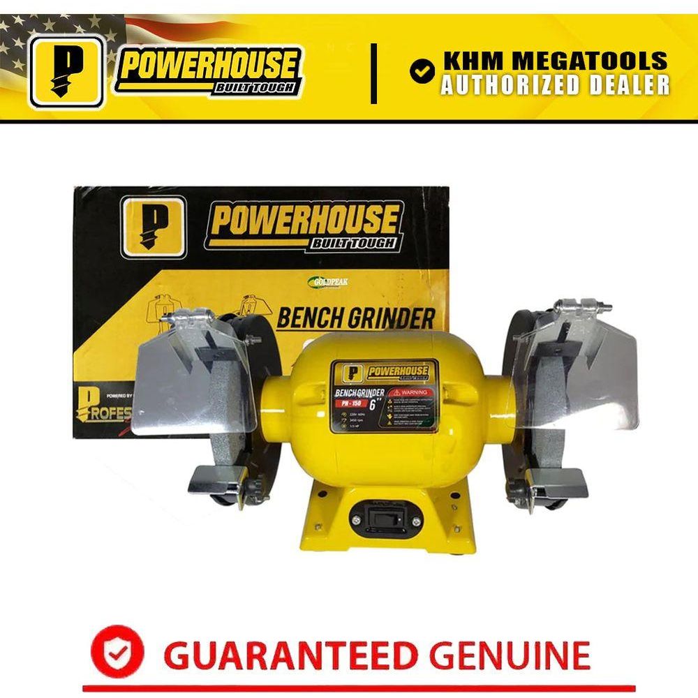 Powerhouse PH-150 Bench Grinder 6" 1/3HP | Powerhouse by KHM Megatools Corp.