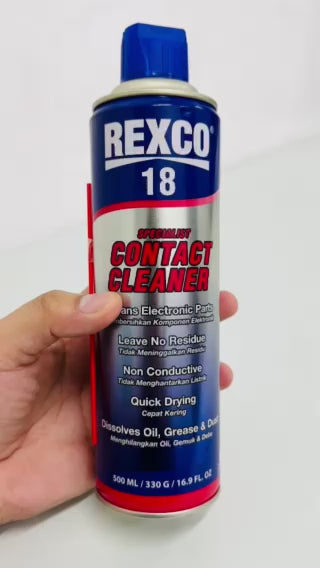 Rexco 18 Quick Drying Contact Cleaner (Electrical Component Cleaner)
