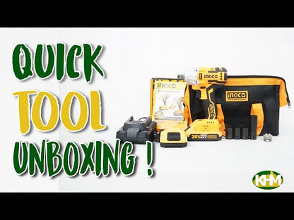 Ingco CIWLI2001 20V Cordless Li-Ion Impact Wrench 20V BL Motor