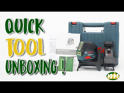 Bosch GCL 2-15 G Cross Line Laser Level With Plumb Points (15meters)