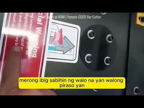 Yamato GQ50 Electric Rebar Cutter / Bar Cutting Machine