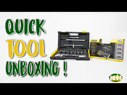 Stanley 86-478 1/2" Drive Socket Wrench Set 25pcs (1/4-1-1/4")