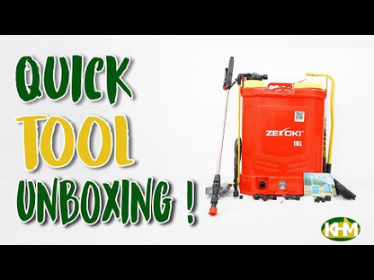 Zekoki ZKK-KS16D Battery Powered Plastic Knapsack Sprayer (16 Liters)