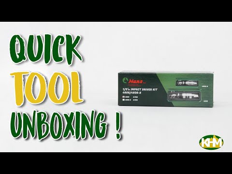 Hans 4606 Impact Driver Set 1/2" Drive with 4 pcs Bit