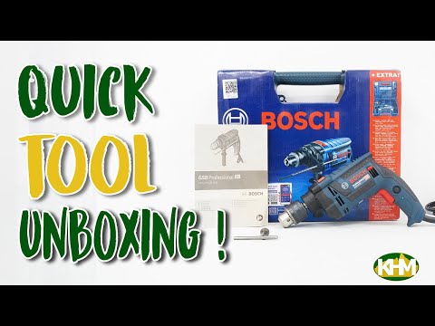 Bosch GSB 13 RE Impact Drill + Handtools with Accessories 1/2" (13mm) 650W