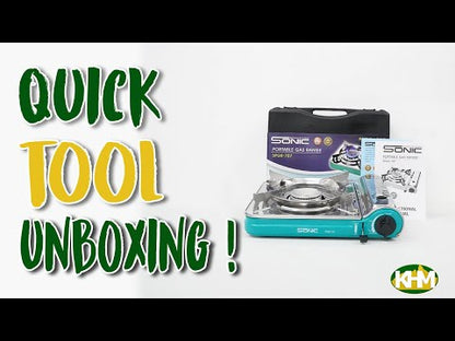 Sonic SPGR-707 Portable Stainless Gas Range (Butane) (Damaged Box)