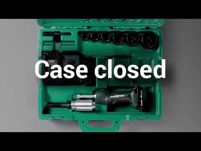 Greenlee LS100X11SB4 Battery-Hydraulic Knock Out Punch / Puncher Kit 1/2" - 4" 18V LXT (Intelli-PUNCH™)