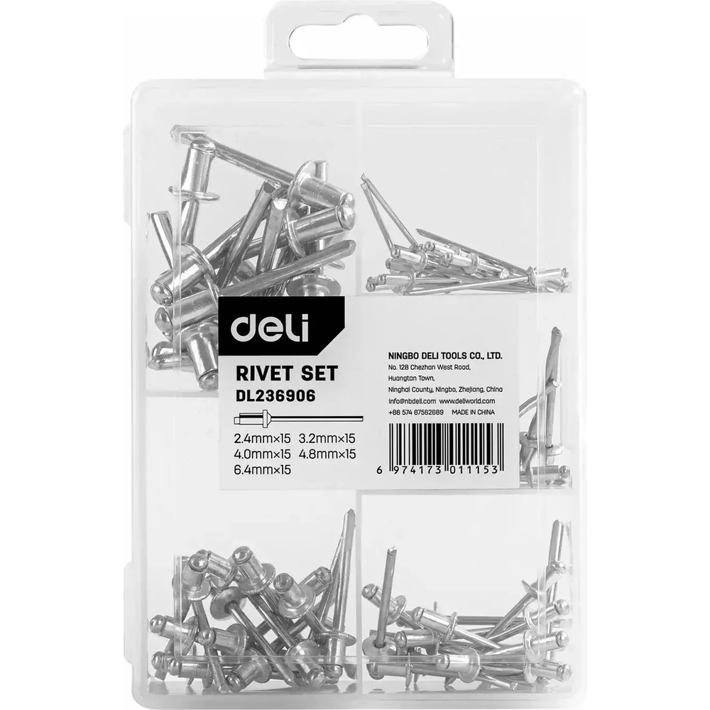 Deli EDL236906 5-in-1 Rivets | Deli by KHM Megatools Corp.