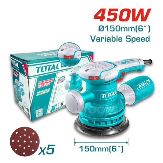 Total TTF2061506 Rotary Sander 6" 450W