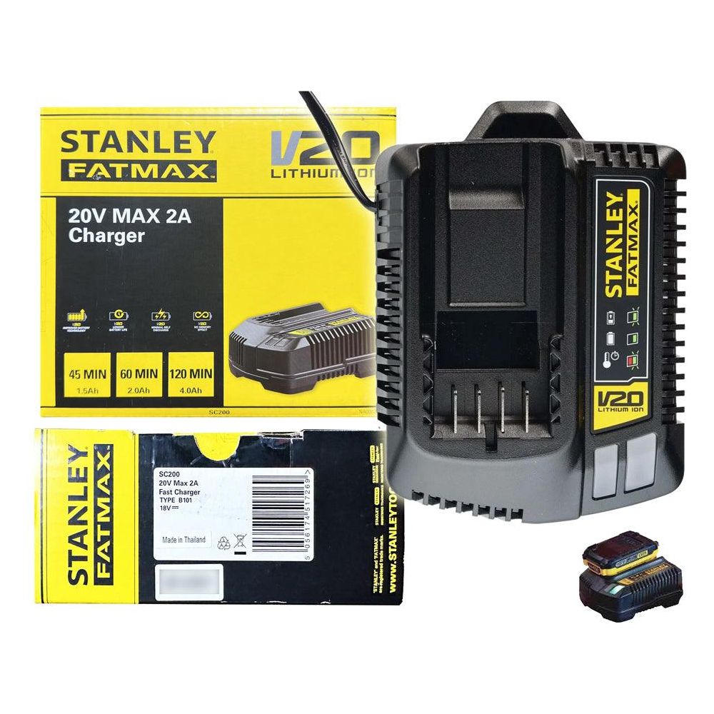 Stanley SC200 20V Battery Charger 2A - KHM Megatools Corp.