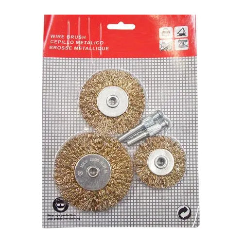 Solinnflex 8802 Wheel Wire Brush Set 3pcs with Detachable Arbor | Solinnflex by KHM Megatools Corp.