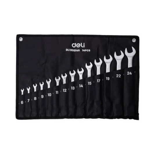 Deli EDL130014A Combination Spanner Set 14pcs | Deli by KHM Megatools Corp.