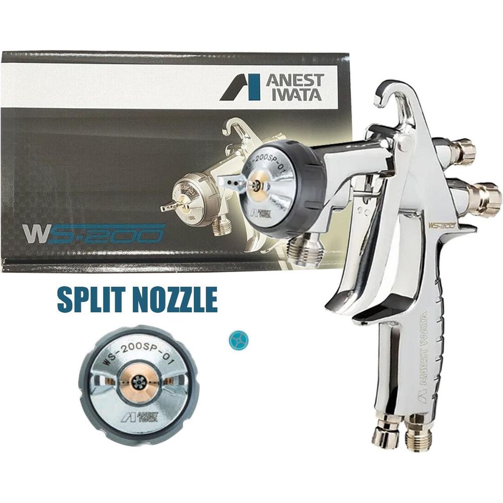 Anest Iwata WS-200SP Split Nozzle Pressure Paint Spray Gun