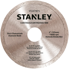 Stanley STA47401L Diamond Cut Off Wheel 4" (Continuous)