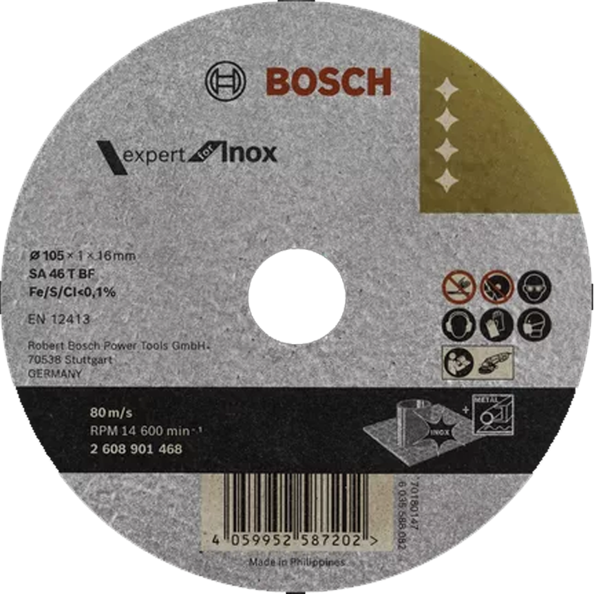 Bosch Cutting Disc for Metal / Stainless Inox 4" (2608901468) | Bosch by KHM Megatools Corp.
