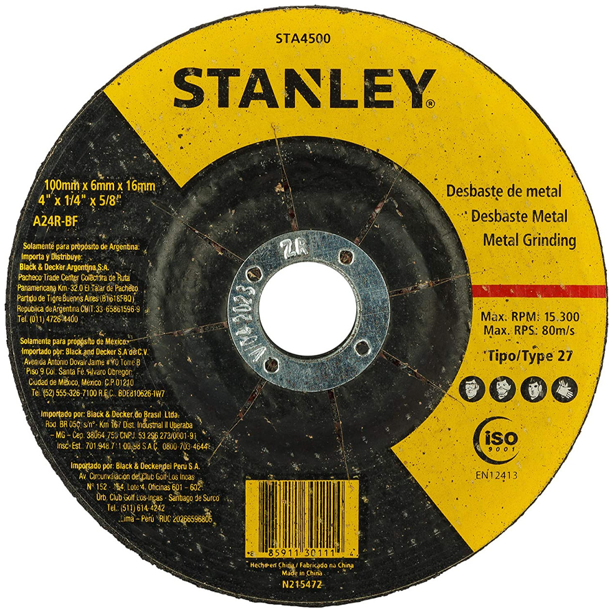 Stanley STA4500 Grinding Disc T27 4"