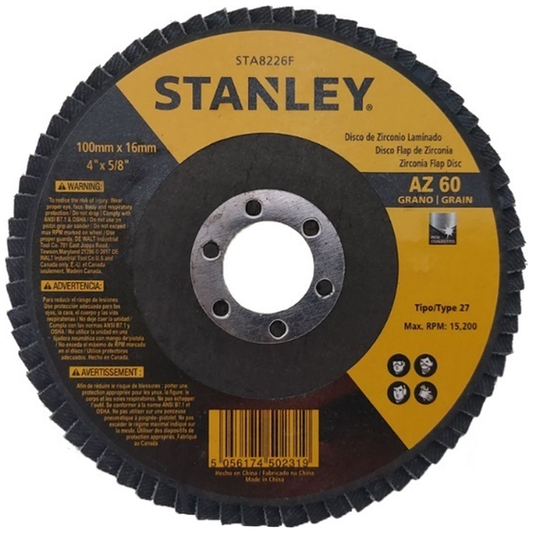 Stanley STA8226F Flap Disc 60G T27 | Stanley by KHM Megatools Corp.