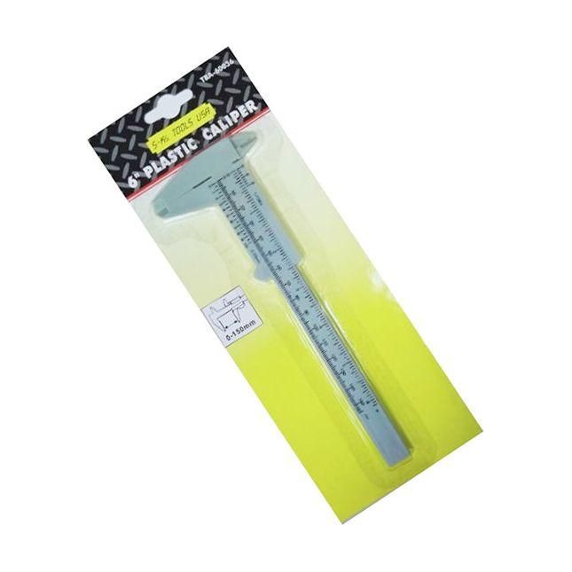 S-Ks TBA-60036 PVC/Plastic Vernier Caliper 6" | S-Ks Tools USA by KHM Megatools Corp.