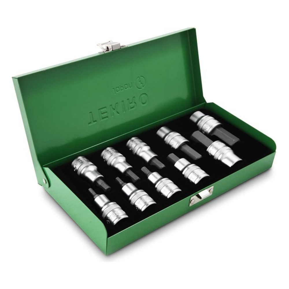 Tekiro SC-HB0638 1/2" DR. Hex Socket Bit Set 10Pcs