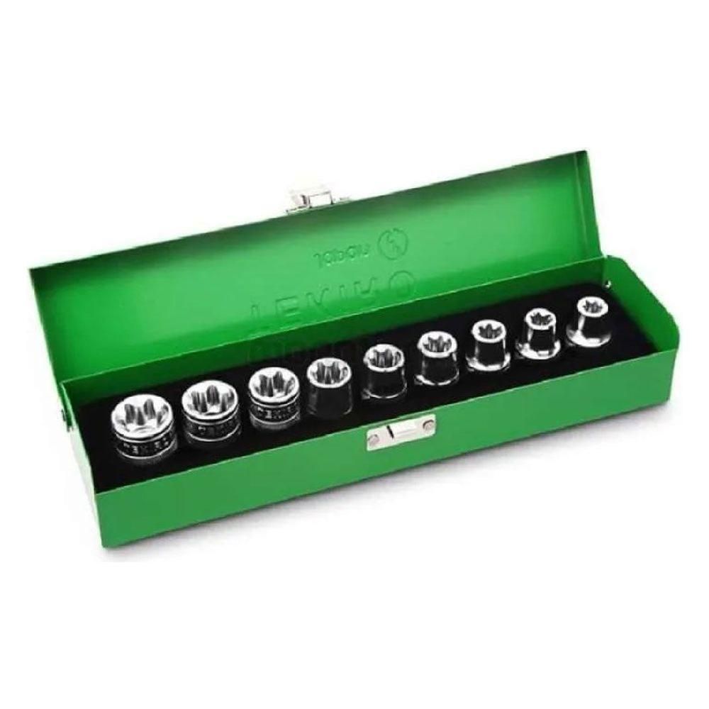 Tekiro SC-SA0634 1/2" DR. Star Socket Set 9Pcs | KHM Megatools Corp.