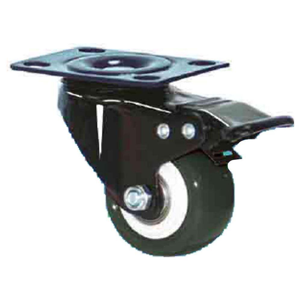 Viking PVC Double Ball Bearing Castor Wheels (330) (Swivel w/ Brake) | Viking by KHM Megatools Corp. Main image