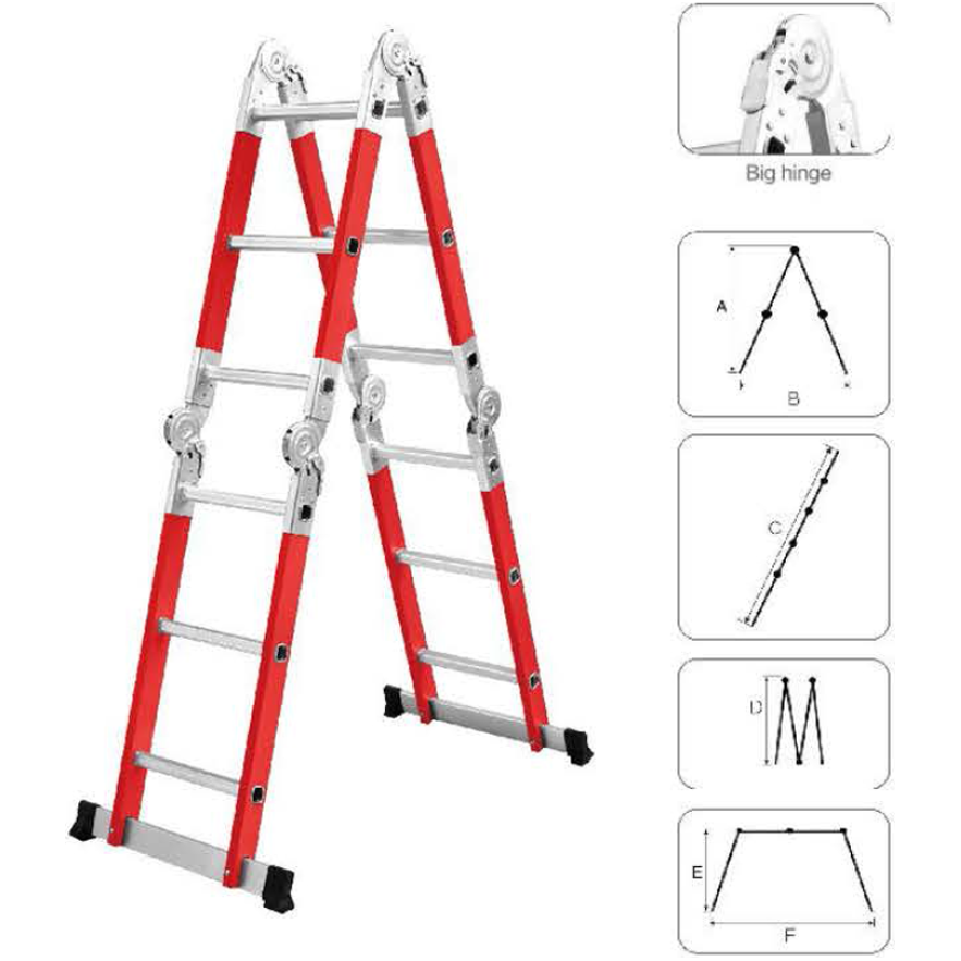 Trump TR-FG4X4 Multi-Purpose Fiberglass Ladder | Trump by KHM Megatools Corp.