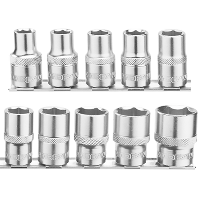 Wadfow WST2410 1/2" Socket Set 10Pcs | Wadfow by KHM Megatools Corp. Main image