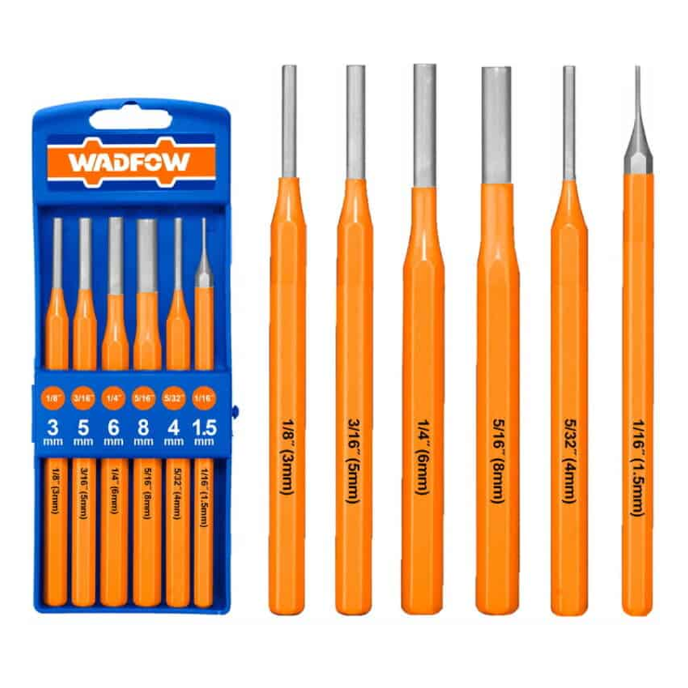 Wadfow WCC8306 Pin Punch Set 6Pcs | Wadfow by KHM Megatools Corp. Main image