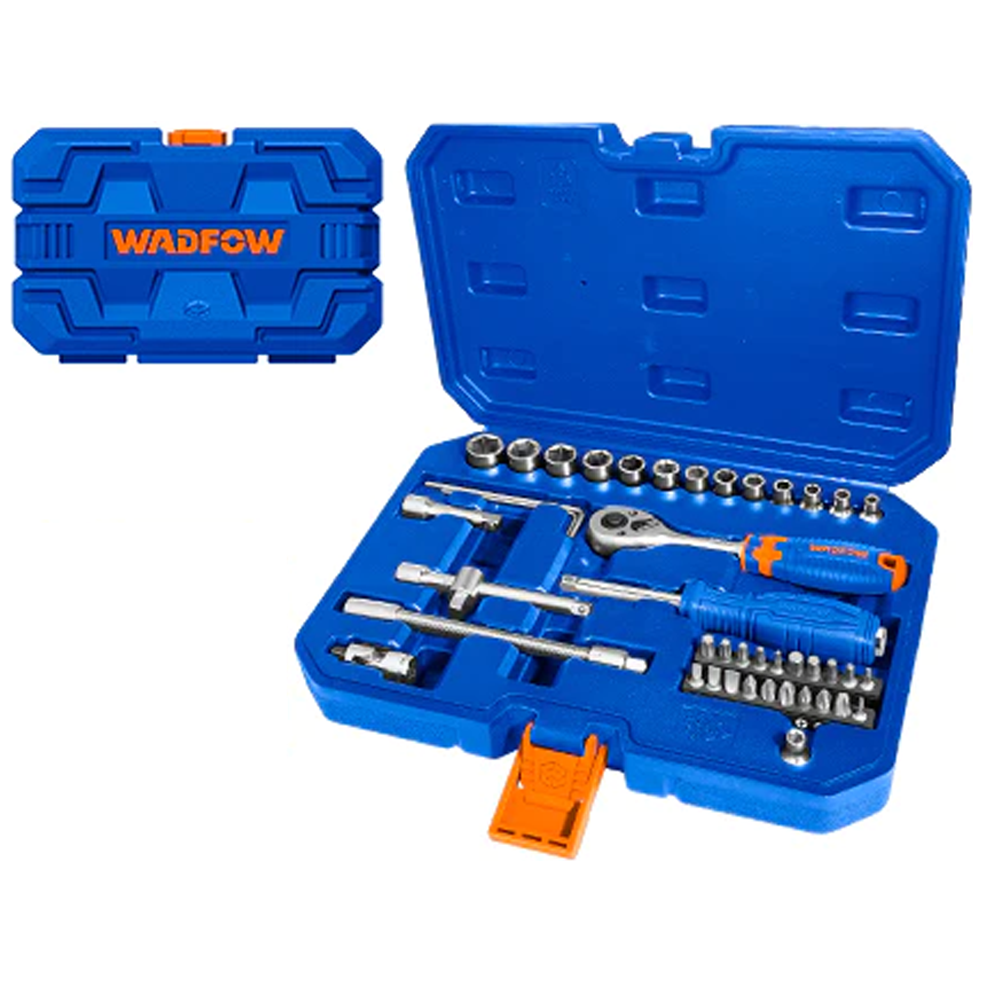 Wadfow WST4D45 1/4" Socket 45Pcs Set | Wadfow by KHM Megatools Corp. Main image