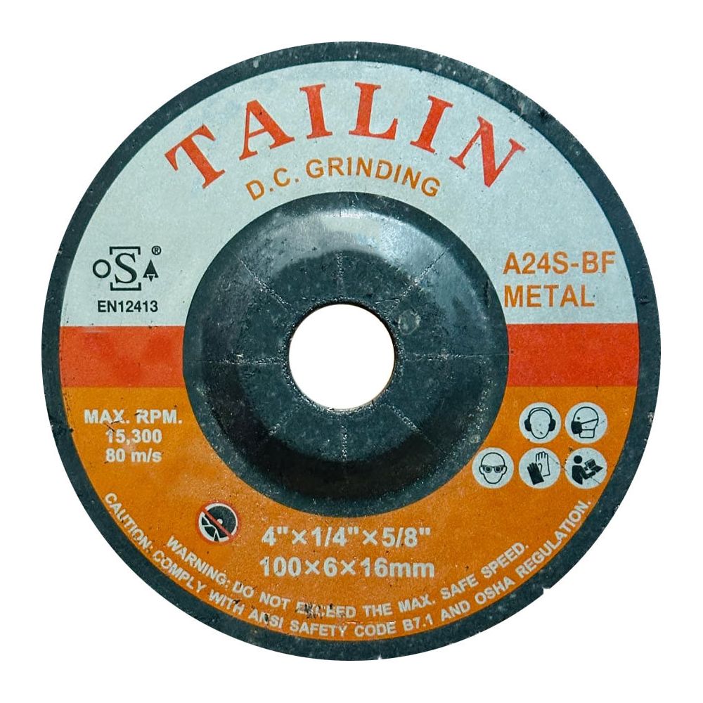 Tailin A24S-BF Grinding Disc for Metal 4"