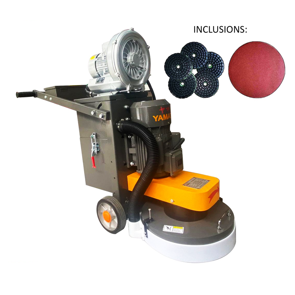 Yamato YFGM-400 Concrete Grinder Machine W/ Vacuum