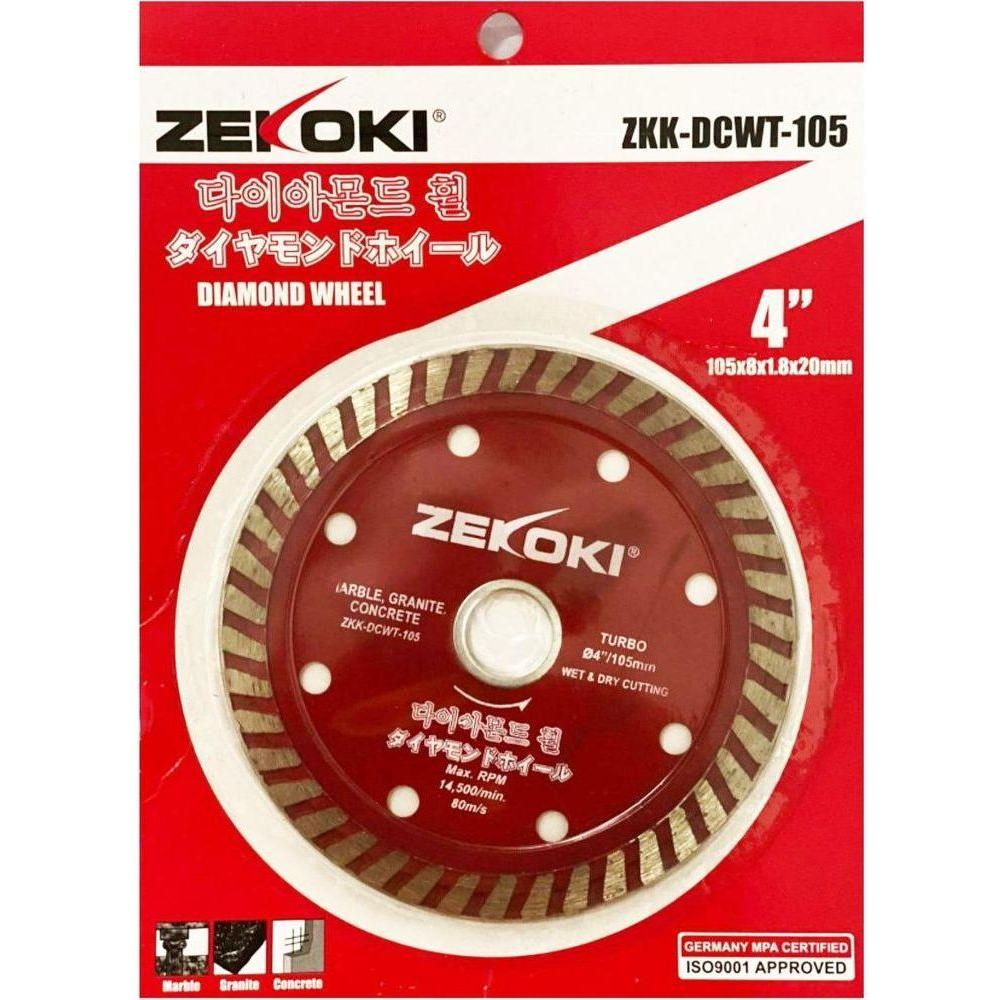 Zekoki ZKK-DCWT-105 Diamond Cut Off Wheel 4" Turbo - KHM Megatools Corp. Main image
