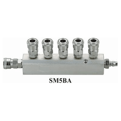 THB SM5BA Quick Coupler - Manifold / Multi Coupling (Straight 5-Way) [High Flow] | THB by KHM Megatools Corp.