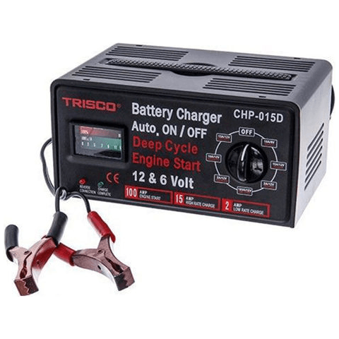 Trisco CHP-015D Car Battery Charger 15A 6/12V | Trisco by KHM Megatools Corp. Main image
