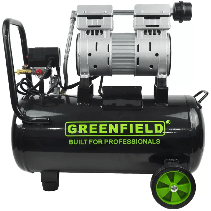 Greenfield GAC30-D 1 HP Oil-Less Air Compressor with Direct Heat Sink 30L Cap 750W - KHM Megatools Corp.