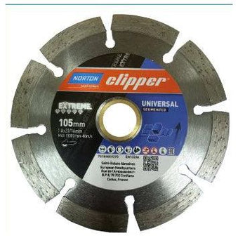 Norton Clipper Extreme Diamond Cut Off Disc 4" [Universal Segmented] | Norton by KHM Megatools Corp.
