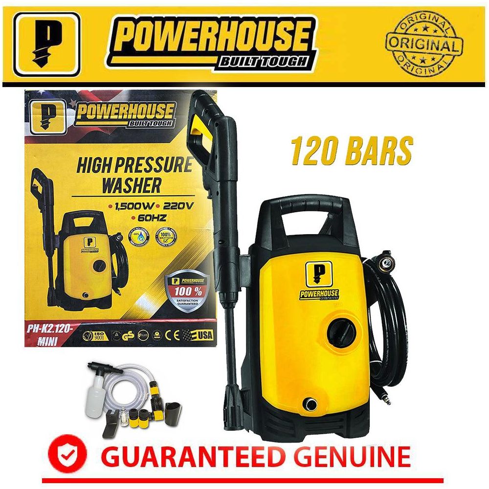 Powerhouse PH-K2.120 MINI High Pressure Washer (120 bar) 1500W | Powerhouse by KHM Megatools Corp.