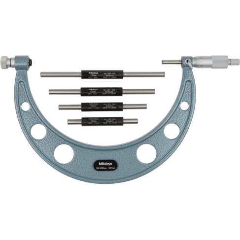 Mitutoyo Outside Micrometer, Series 104 (with interchangeable anvils)
