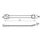 Hans 1165M Gear Ring - Open End Wrench / Ratchet Box Wrench (Mirror Finished) - KHM Megatools Corp.