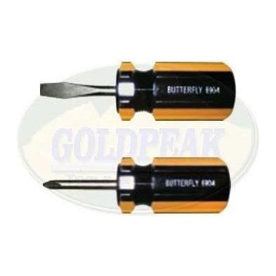 Butterfly #6904 Stubby Screwdriver (1/4") - Goldpeak Tools PH Butterfly