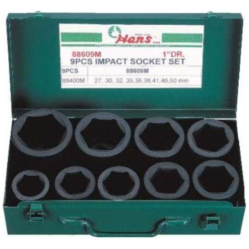 Hans 88609 1" Drive Impact Socket Wrench Set | Hans by KHM Megatools Corp.
