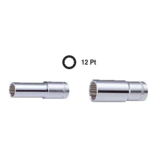 Hans 2302M 1/4" Drive Deep Socket Wrench 12pts (Metric) | Hans by KHM Megatools Corp.