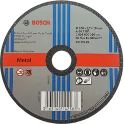 Bosch Cut Off Wheel 4" Standard for Metal A60TBF | Bosch by KHM Megatools Corp.