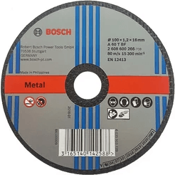 Bosch Cut Off Wheel 4" Standard for Metal A60TBF | Bosch by KHM Megatools Corp.