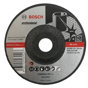 Bosch Grinding Disc 4" for INOX (2608602267) | Bosch by KHM Megatools Corp.