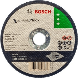 Bosch Cut Off Wheel 4" Standard for INOX WA60TBF | Bosch by KHM Megatools Corp.